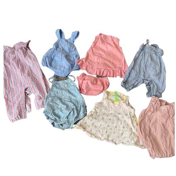 Other - Bundle of 8 piece girls clothes 3-6 and 6-9 months
